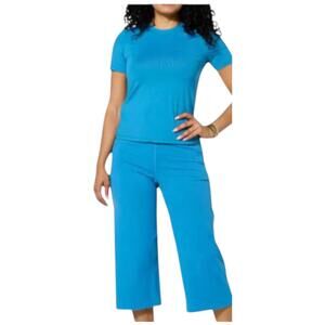 Joy Collection Women's Performance Crew Neck Tee Ocean Blue - Regular